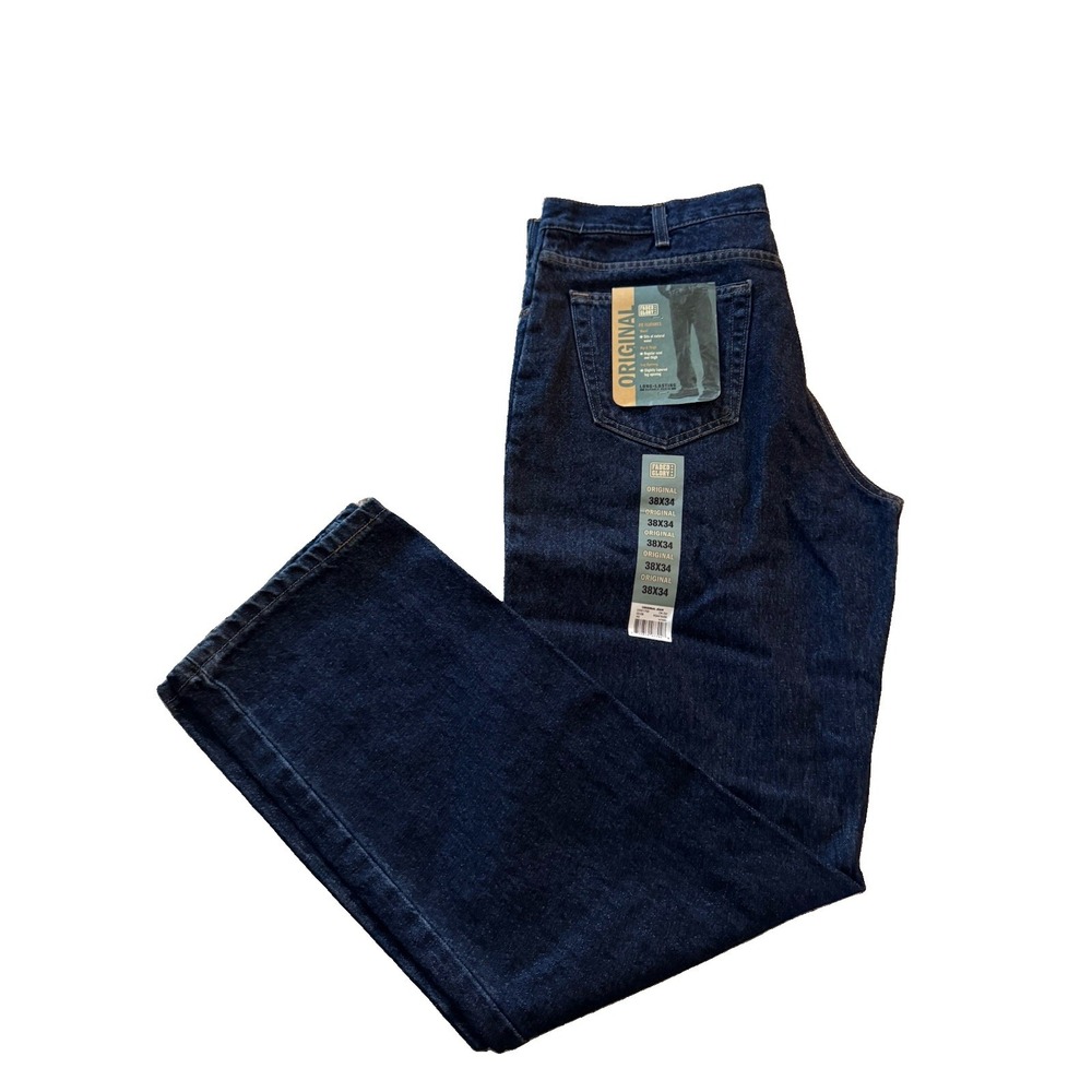 Faded Glory Original Denim 38x34 Jeans Tough and Durable 5 Pocket NWT